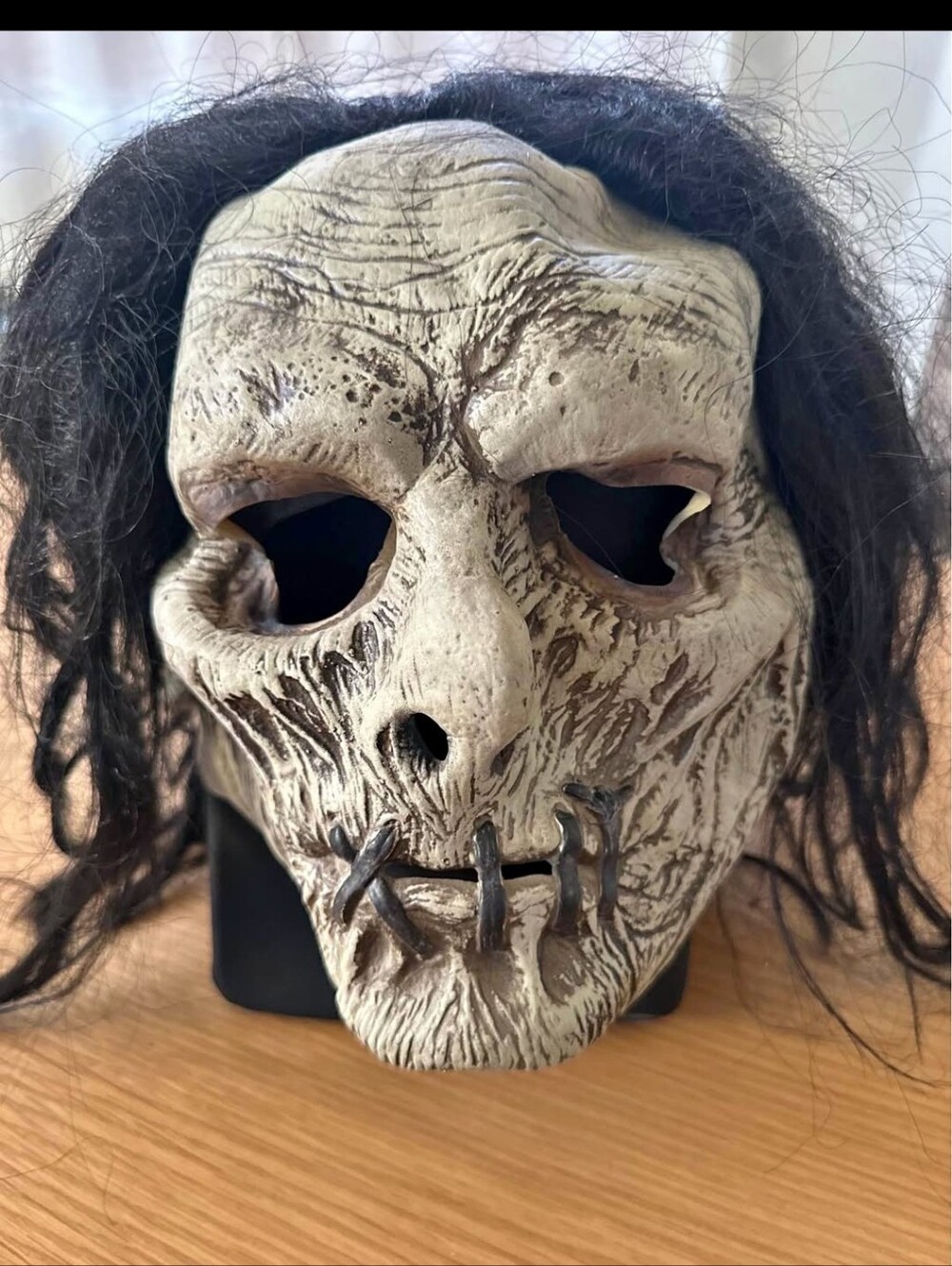 Billy Butcherson Hocus Pocus Mask with Black Hair